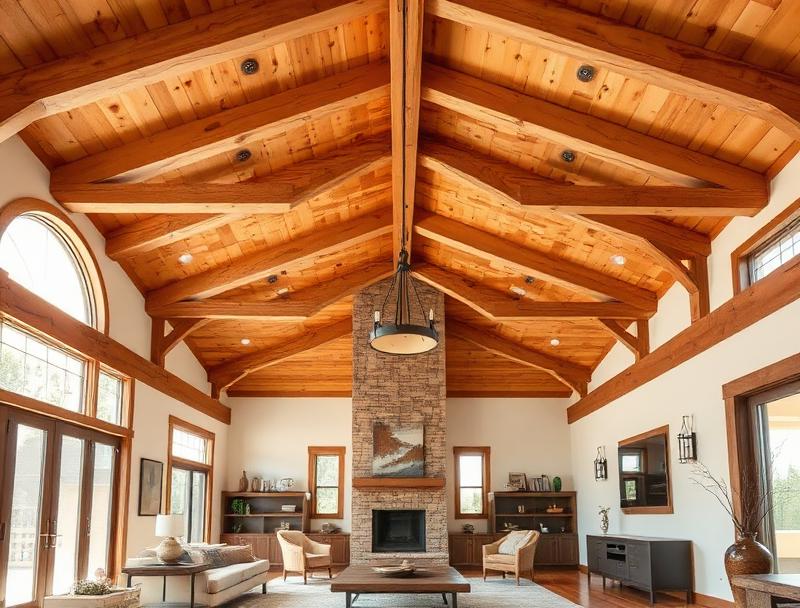 Wood Beam Staining in San Diego, CA project example